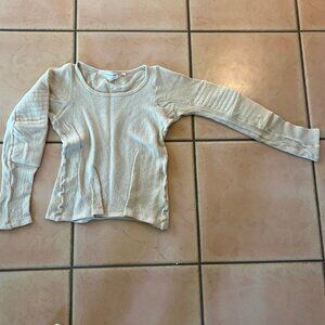 COPY - Helmut Lang Quilted Sleeve Ribbed Top - Size M